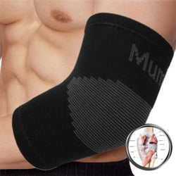 A21 Mumian Classic Black Elastic Gym Sport Elbow Protective Pad Absorb Sweat Sport Basketball Arm Sleeve Warmer drop shipping